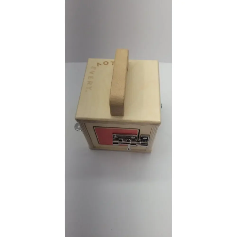 Lovevery Montessori Wooden Lock Box Busy Board Toddler Activity Toy Fine Motor S
